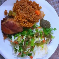 Jollof rice with chicken|Abigail Arthurさん