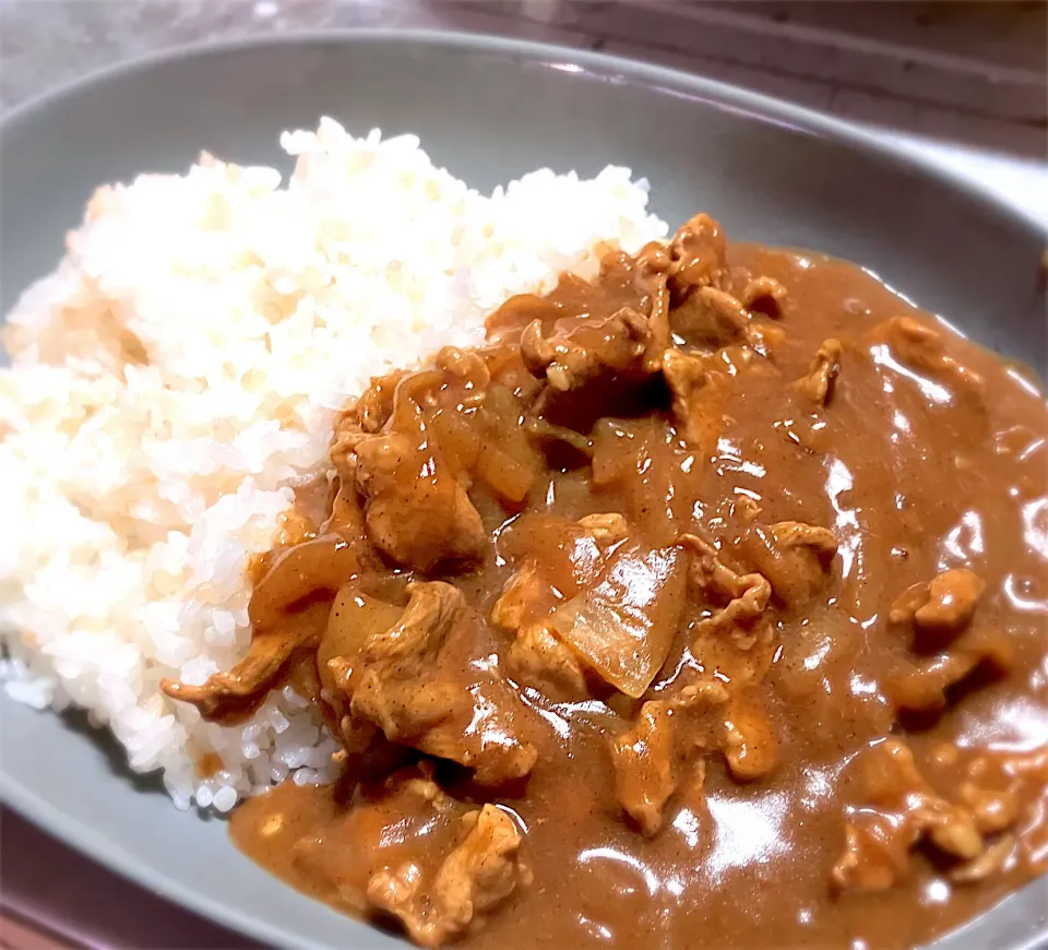 今夜は飴色玉ねぎで煮込んだ、至高のポークカレーを頂きました😋🎵👍|ギムレットさん