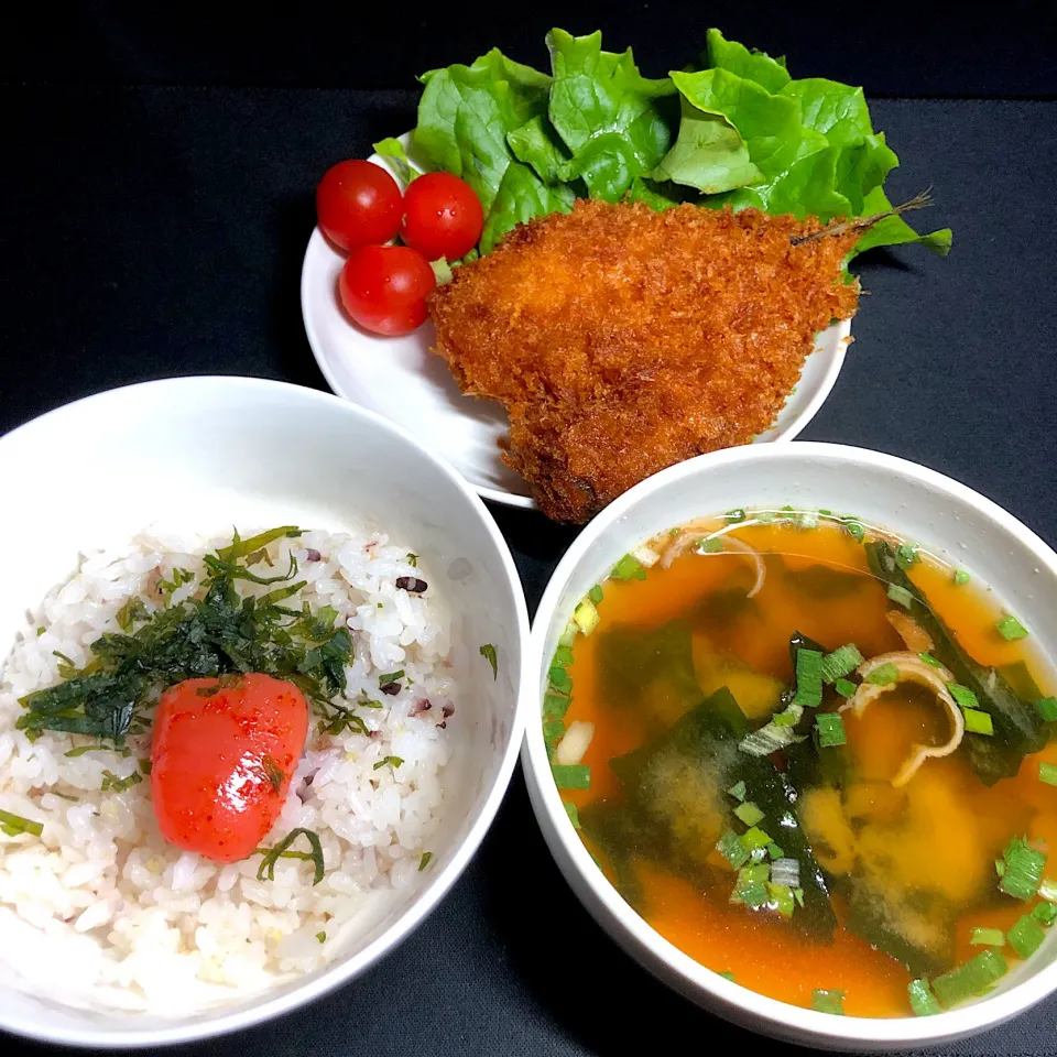 19:31 アジフライ定食|へれ子さん