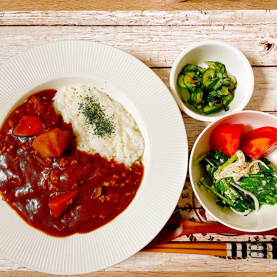 Snapdishの料理写真:⭐️ひき肉カレー⭐️|Laniさん