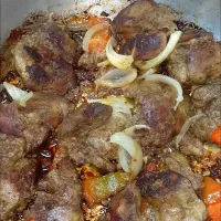 Snapdishの料理写真:figado de frango frito com cebola e Pimentão|Maria Silvaさん