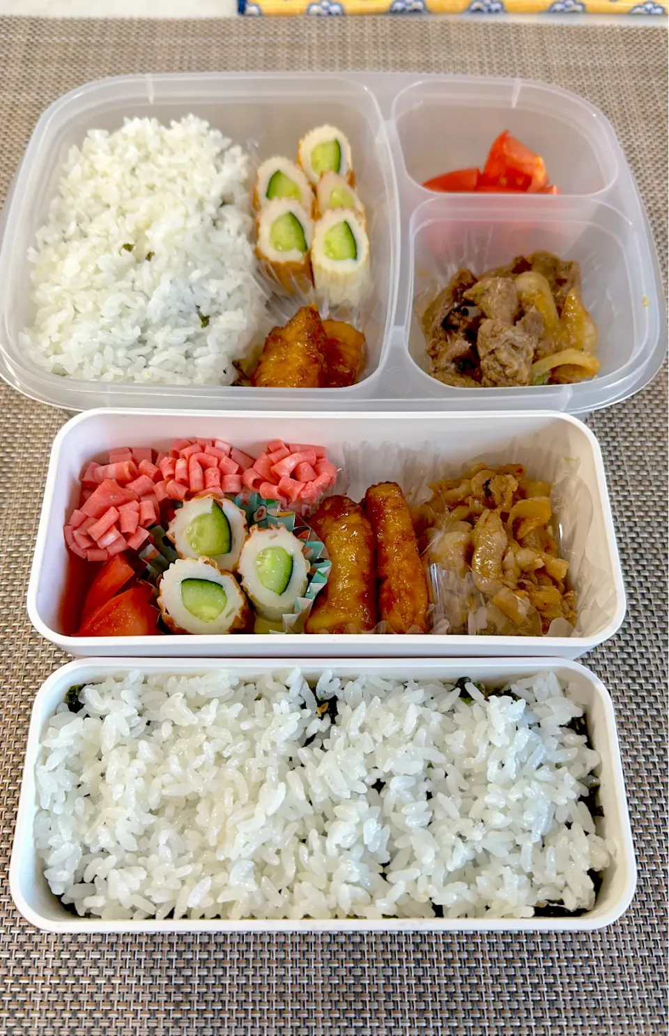 プルコギ韓国海苔弁当。旦那さん、娘弁当。|ゆーこ。さん