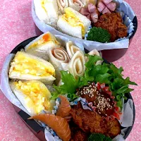 Snapdishの料理写真:サンドイッチ弁当