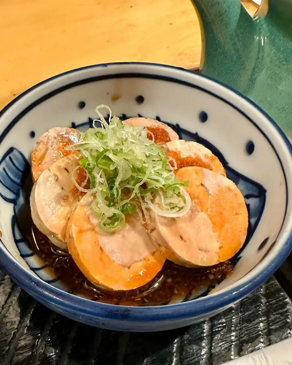 Old-school Ankimo (monkfish liver) with a tangy ponzu sauce|gonbenさん