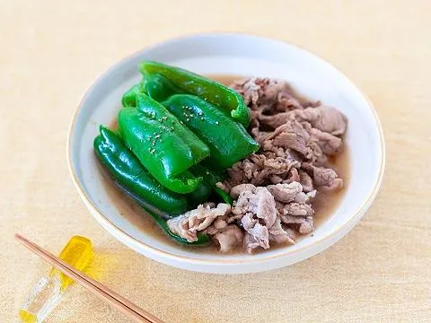 豚肉とピーマンの昆布ぽん酢煮|ヤマサ醤油公式アカウントさん