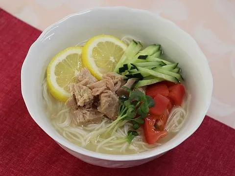 ラーメン風そうめん　鯛だしレモン|ヤマサ醤油公式アカウントさん