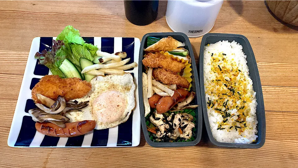 今日のお弁当と朝ご飯|ひーさん