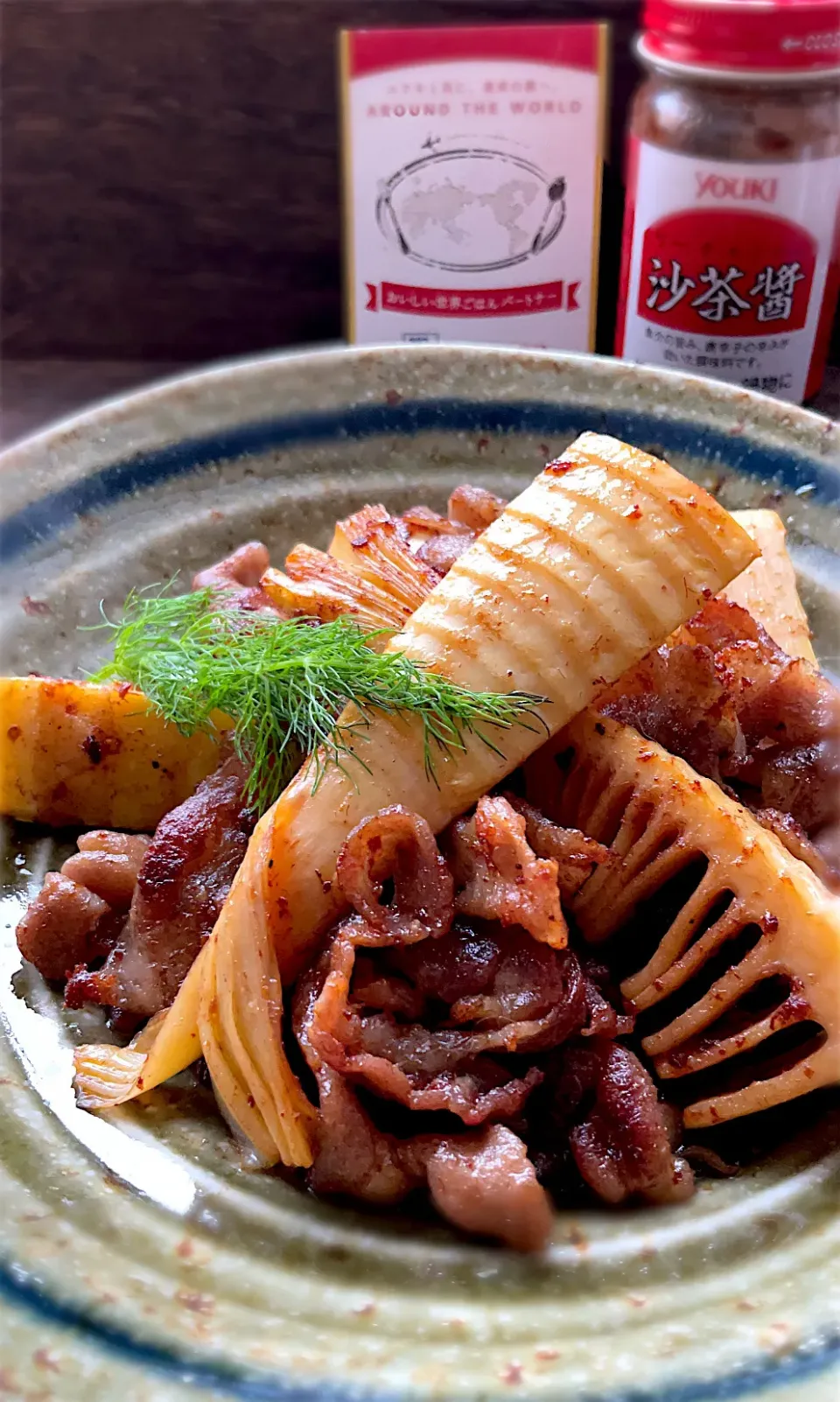 🌏おいしい世界ごはんパートナー🌍
🇹🇼沙茶醤🇹🇼
🟠たけのこと豚肉の沙茶醤炒め|9421beruさん