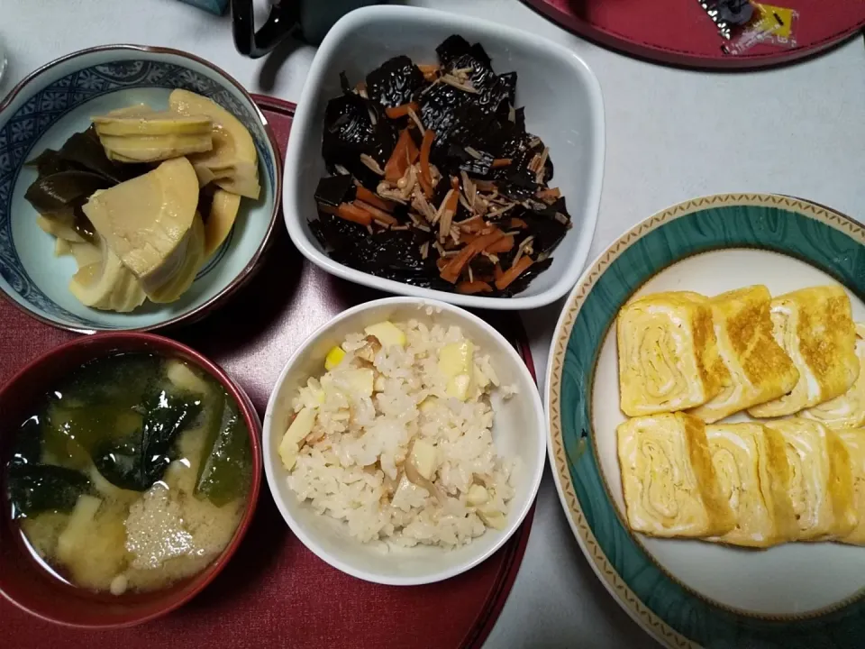 たけのこ、朝ごはん|由紀子さん