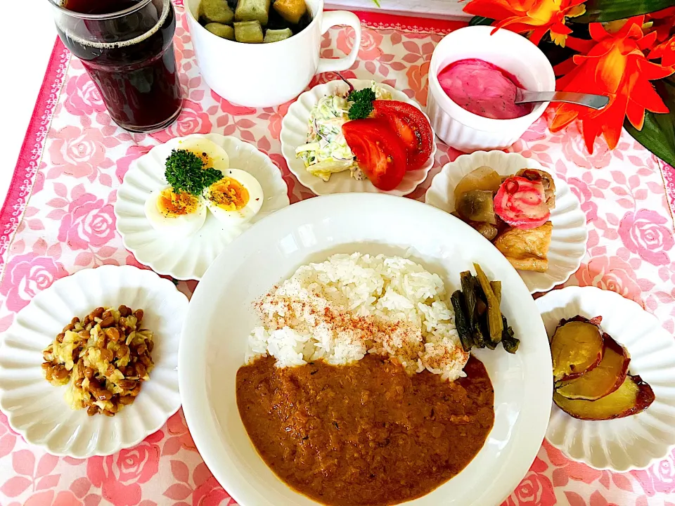 Snapdishの料理写真:朝カレー^ - ^|HAMI69さん