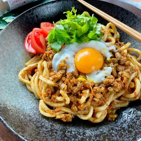 「五香塩」を使ってみたSnapdishの料理・レシピ写真:五香塩de汁なしカレーうどん