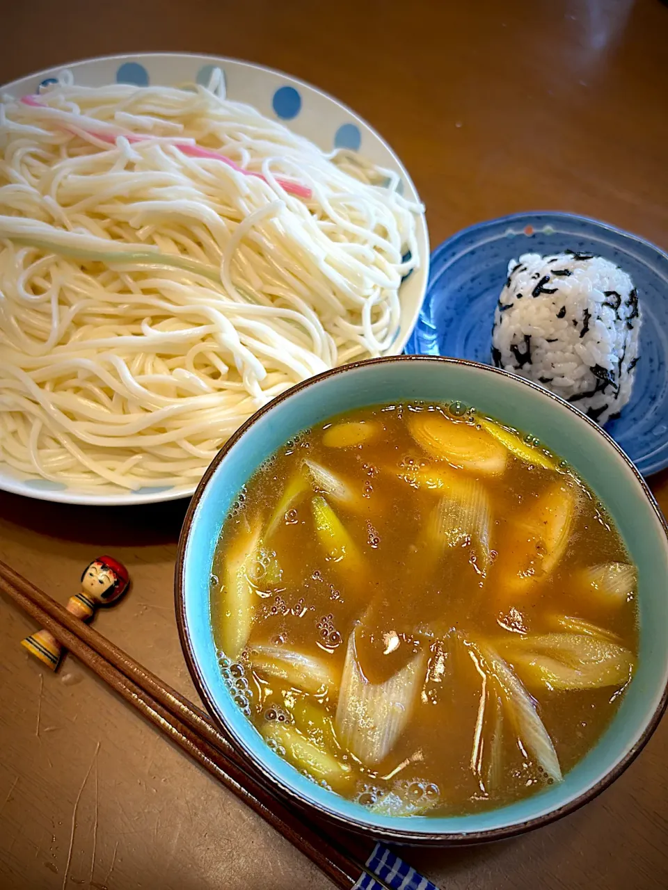 Snapdishの料理写真:あるもんで冷麦のカレーつけ麺|masaさん