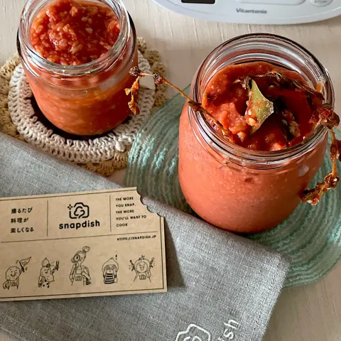 「発酵メーカー」を使ってみたSnapdishの料理・レシピ写真:MAKUBIさんの料理 自家製🍅発酵ケチャップとトマト塩麹