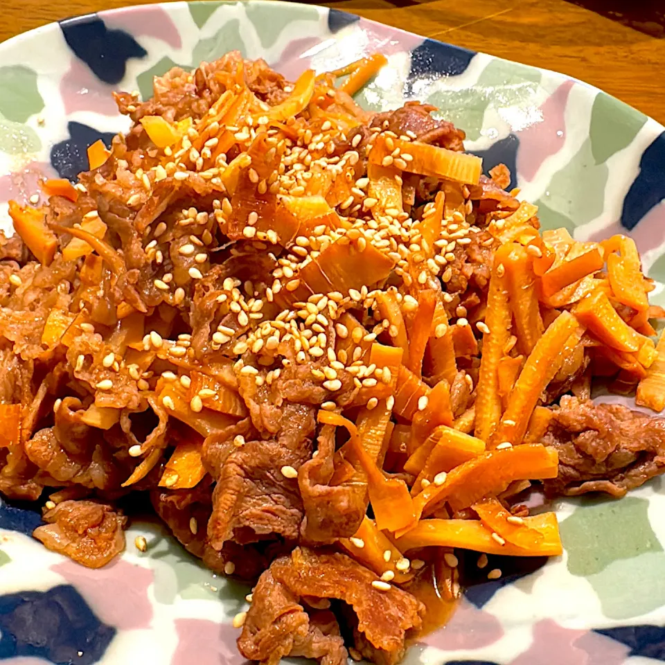 タケノコと牛肉のオイスター炒め|124goさん