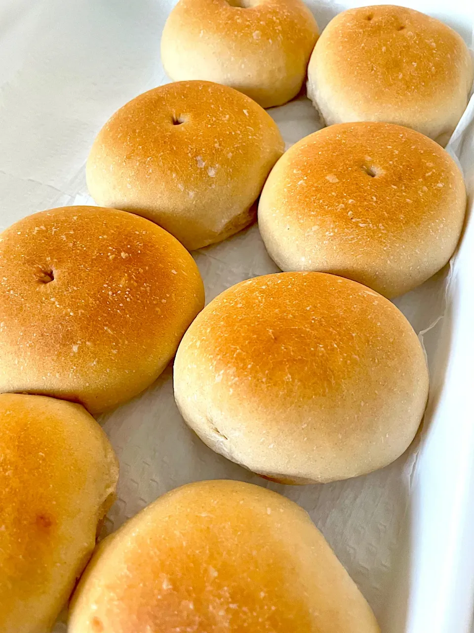 エピの生地で作ったあんぱんとチョコチップパン🍪|てるみさん