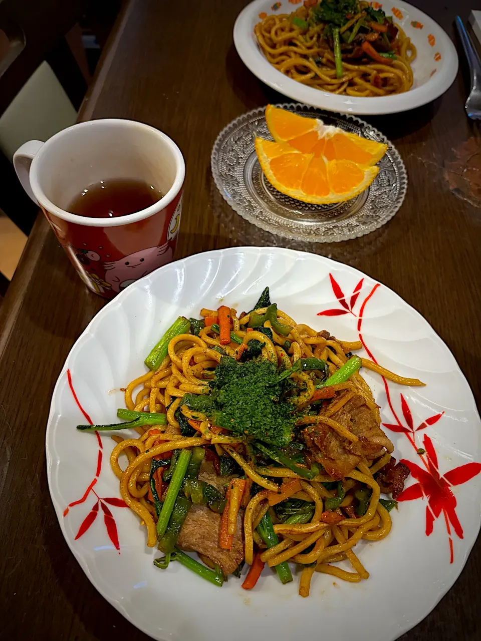 焼きそば　ほうじ茶|ch＊K*∀o(^^*)♪さん