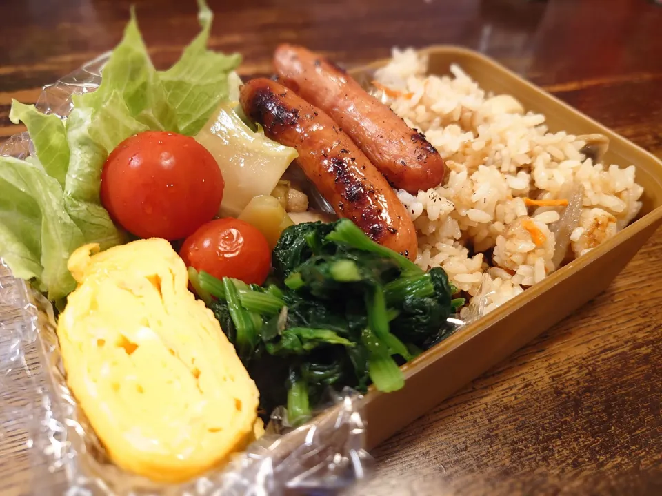 筍ご飯のお弁当(*^^*)|しーPaPaさん