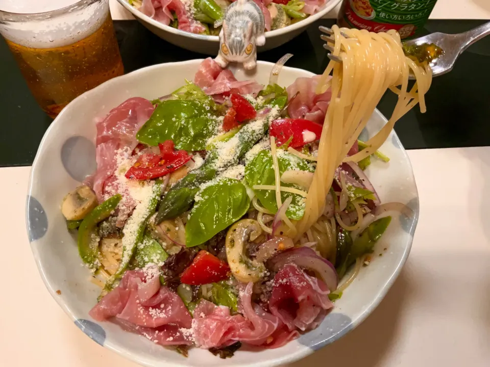 2024 冷やしパスタ　始めました〜！
#もう冷やしの季節
#冷製パスタ
#お家でパスタ|Takeshi  Nagakiさん