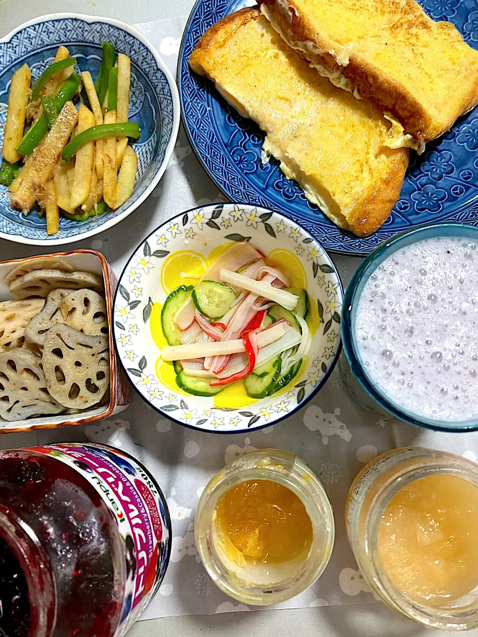 今日の朝ごはん。フレンチトースト。|くのっちさん