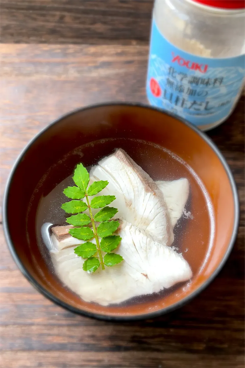 釣り魚🎣貝柱だしでヒラマサの貝柱だしスープ|9421beruさん