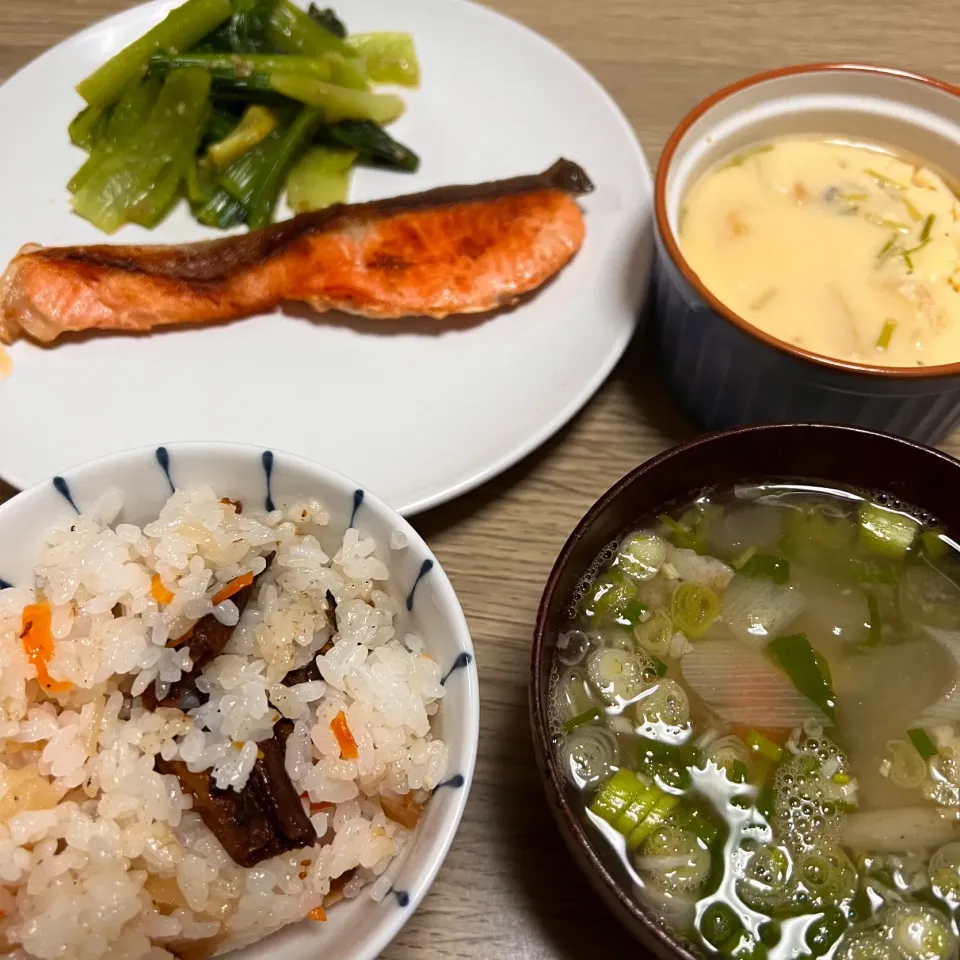 豚汁、炊き込みご飯、茶碗蒸し|seiko Oさん