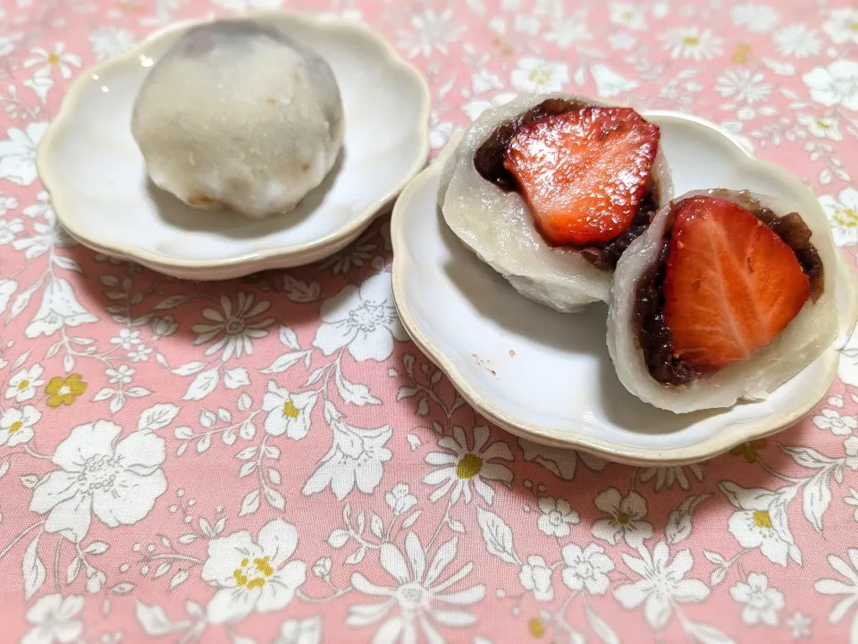 Snapdishの料理写真:いちご大福🍓|きなこもちさん