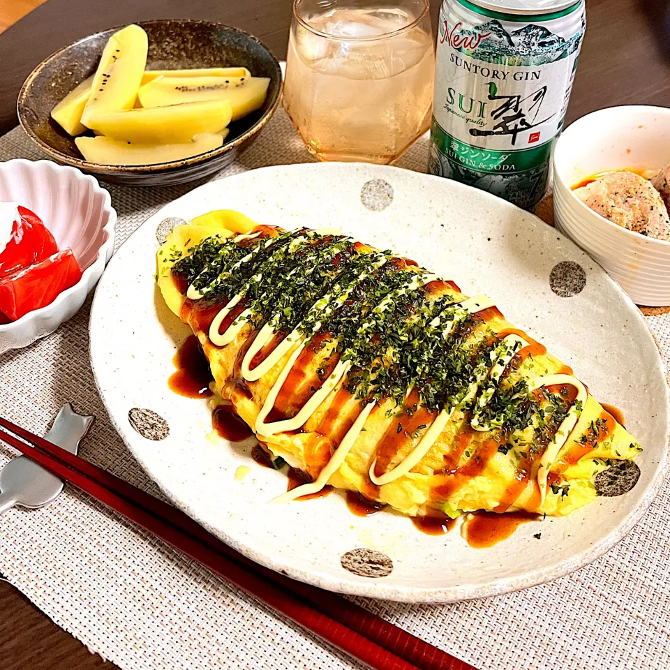 4/29晩ご飯：とんぺい焼き|ななみんさん