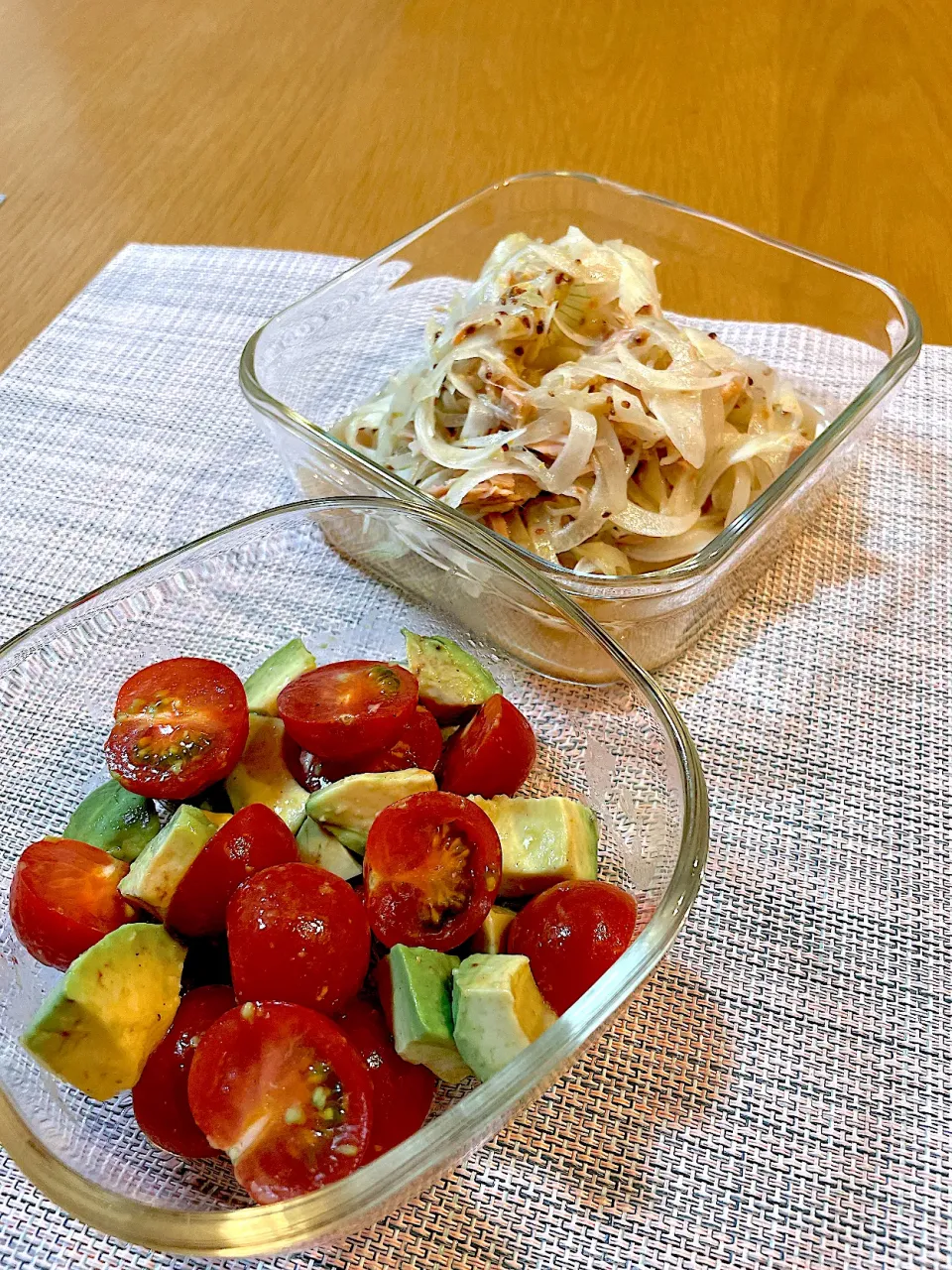 マリネ➖アボカド🥑とプチトマト、新玉ねぎとツナ|Mikaさん