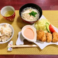 Snapdishの料理写真:✽鯛素麺✽魚ロッケ✽|Kumiさん