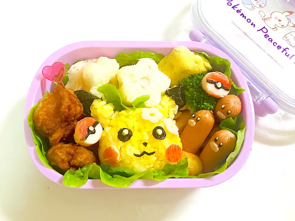 Snapdishの料理写真:幼稚園のお弁当　#ピカチュウ|りんさん