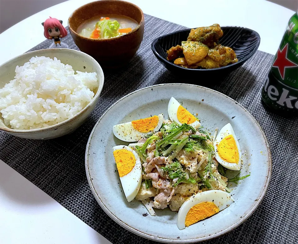 豚しゃぶ豆腐ごまサラダ|アルティッチョさん