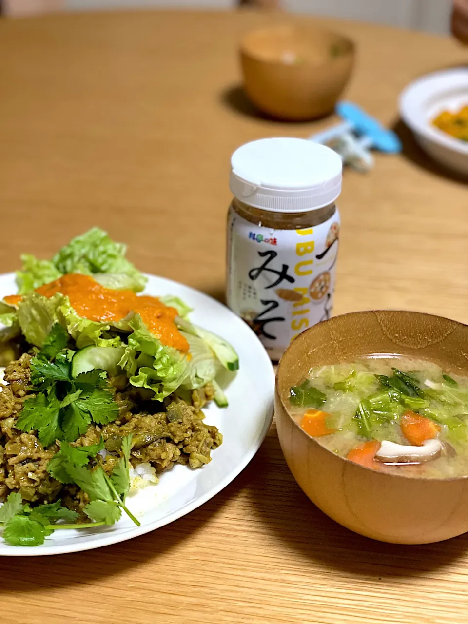 茄子と蓮根のキーマカレー|わかさん