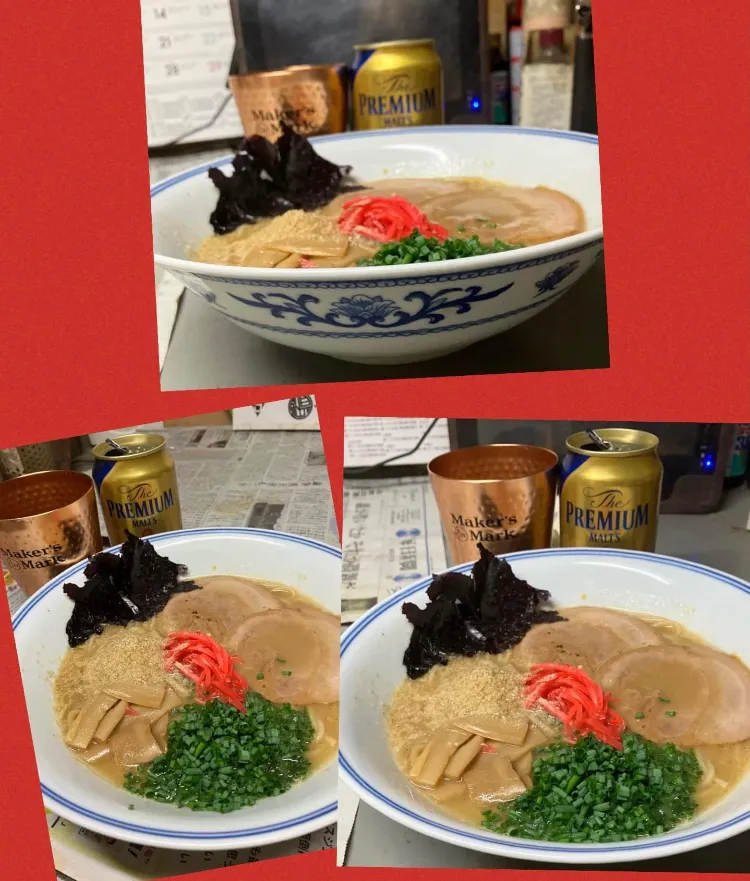 作業場飯 久留米豚骨ラーメン|🐈⸒⸒⸒⸒つるのダンス🐈🐾さん