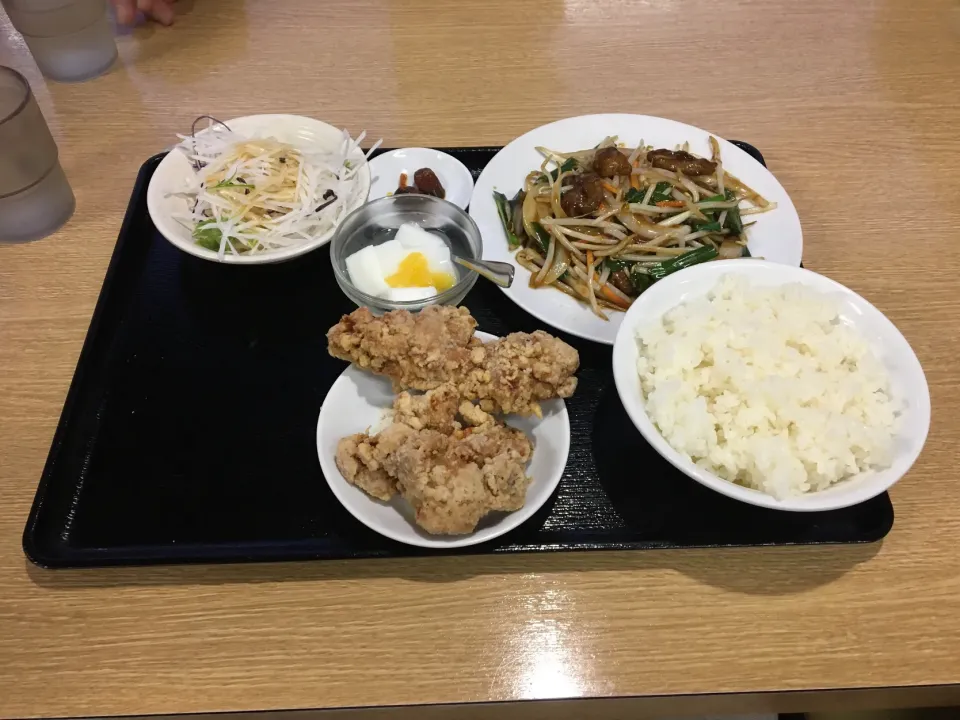 台湾料理祥瑞のレバニラ定食(後で台湾ラーメンが届きました)|enarinさん