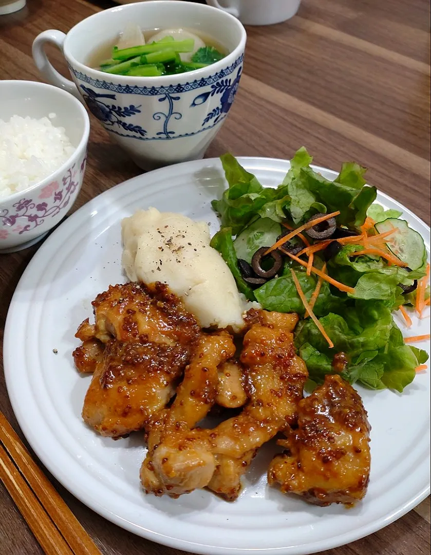 鶏もも肉のハニーマスタード焼き|ゆりちさん