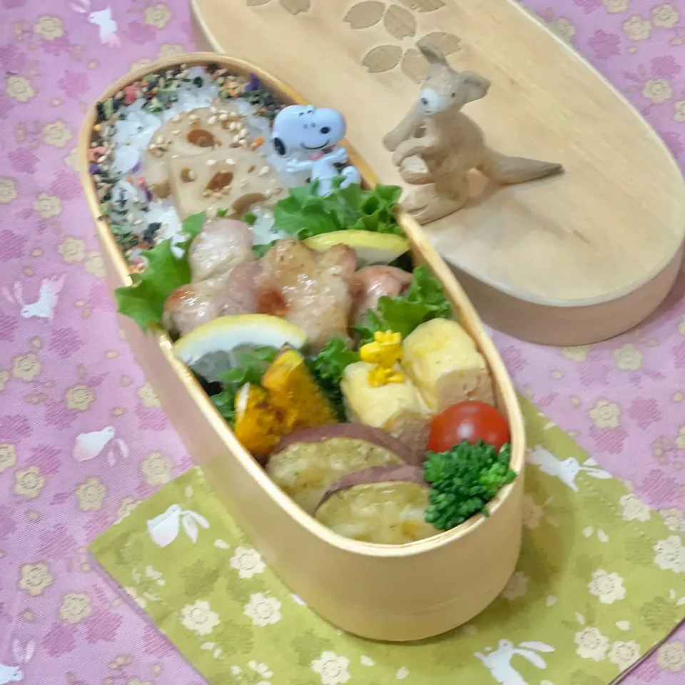 鶏モモハーブグリル☘️の💙ちゃんお弁当　5/1水|sweet homeさん