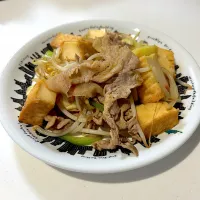 厚揚げと豚肉のオイスターソース炒め|バシホさん