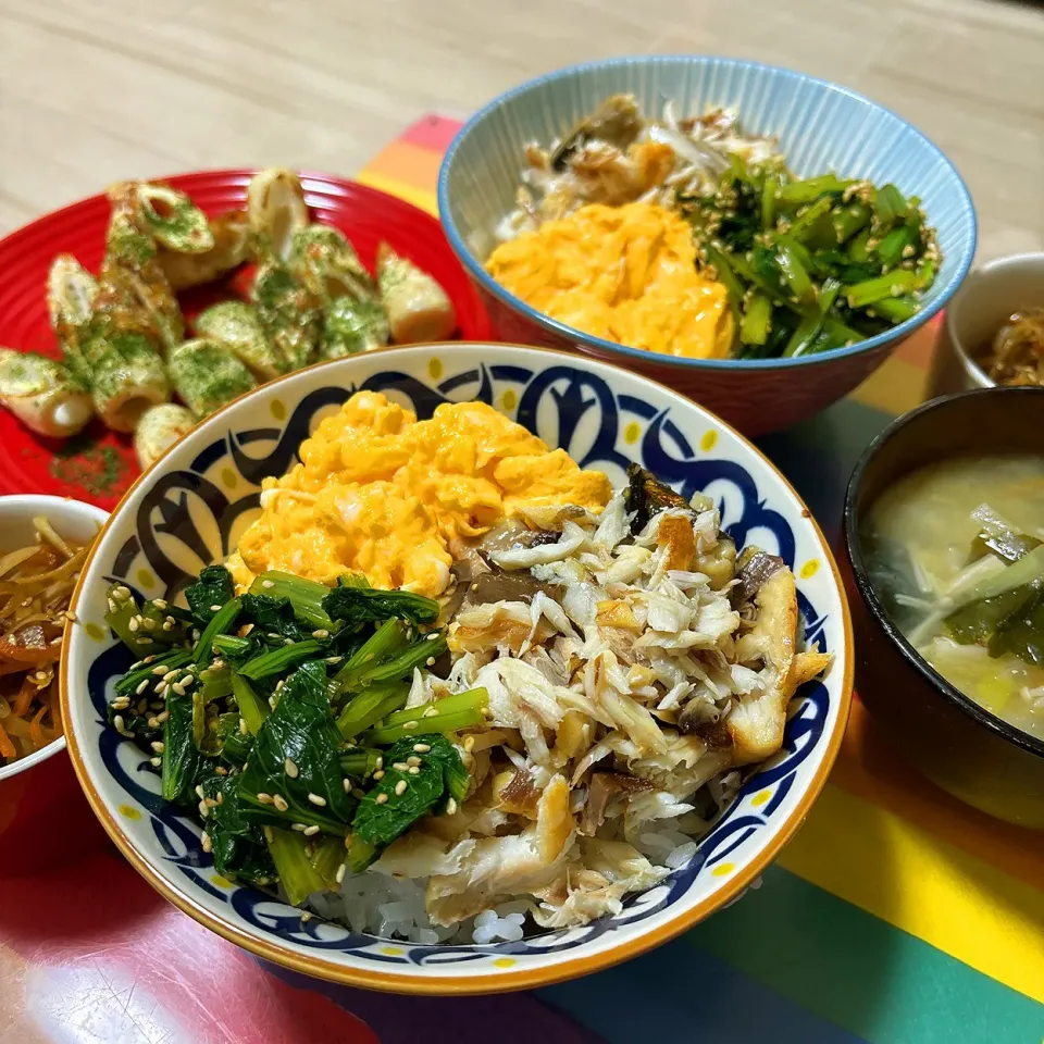 塩鯖で三色丼♬|panchiさん