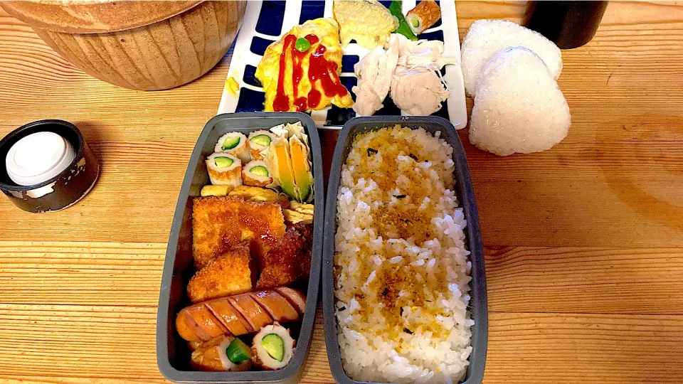 今日のお弁当&朝ご飯🍚|ひーさん