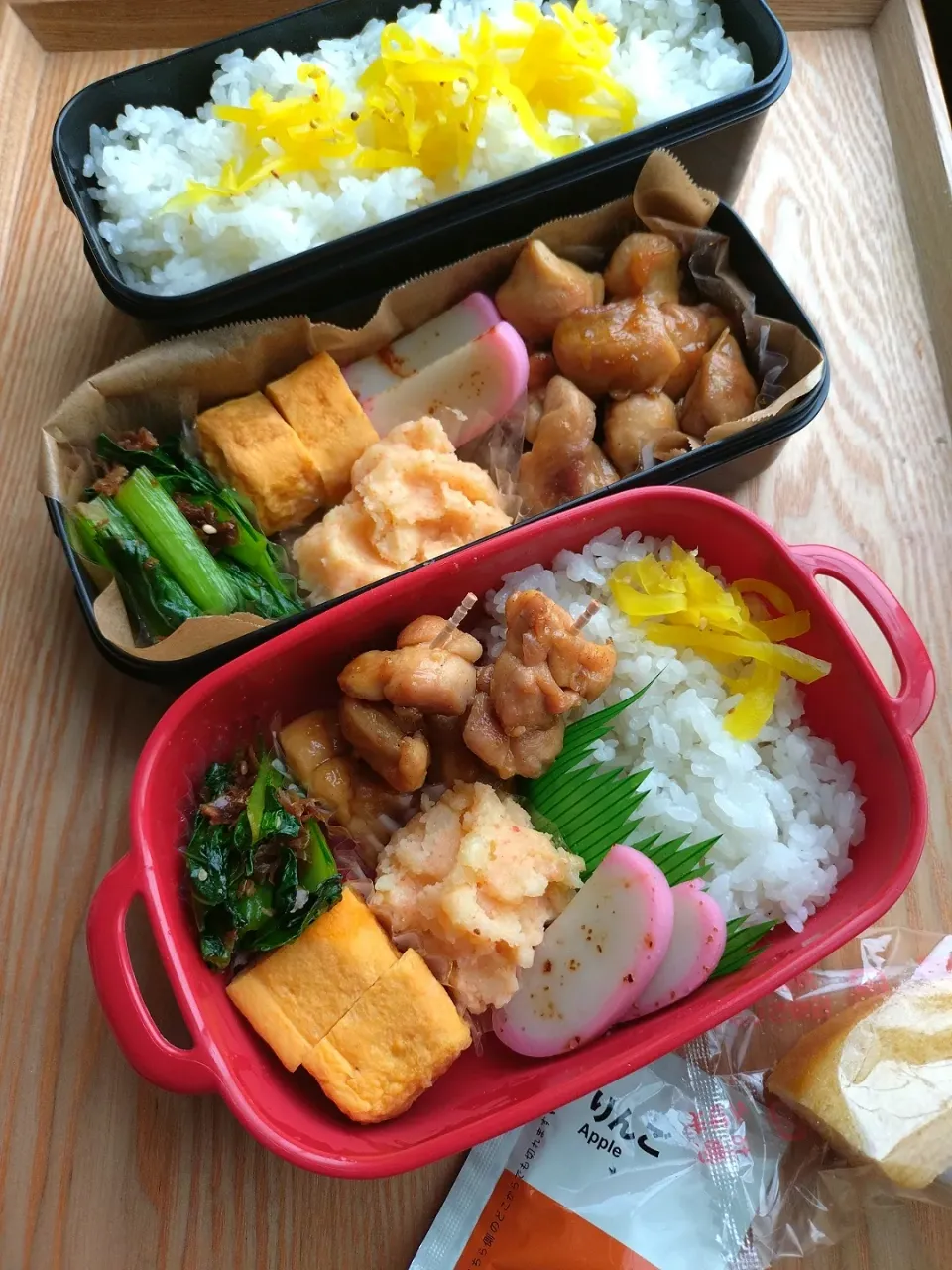 夫と娘のお弁当|みわさん