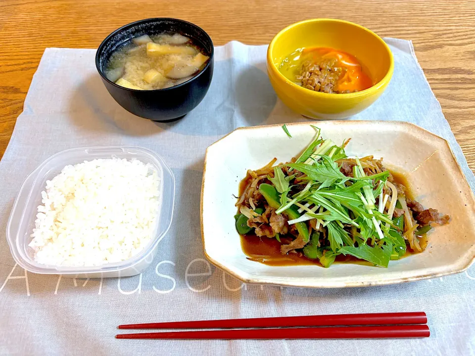 牛肉とピーマンの炒め物|ハラダメシさん