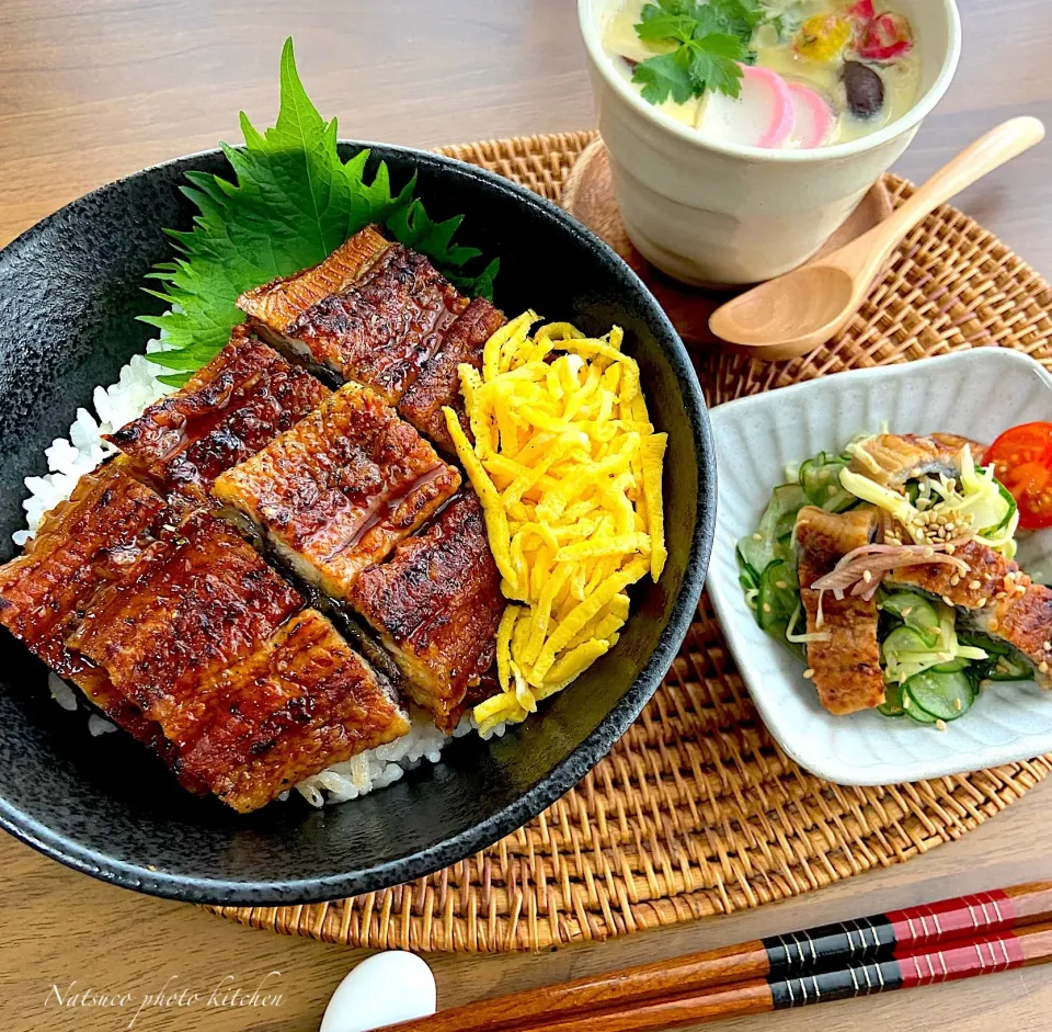 鰻丼💕鰻ざく💕茶碗蒸し|ナツ1224さん