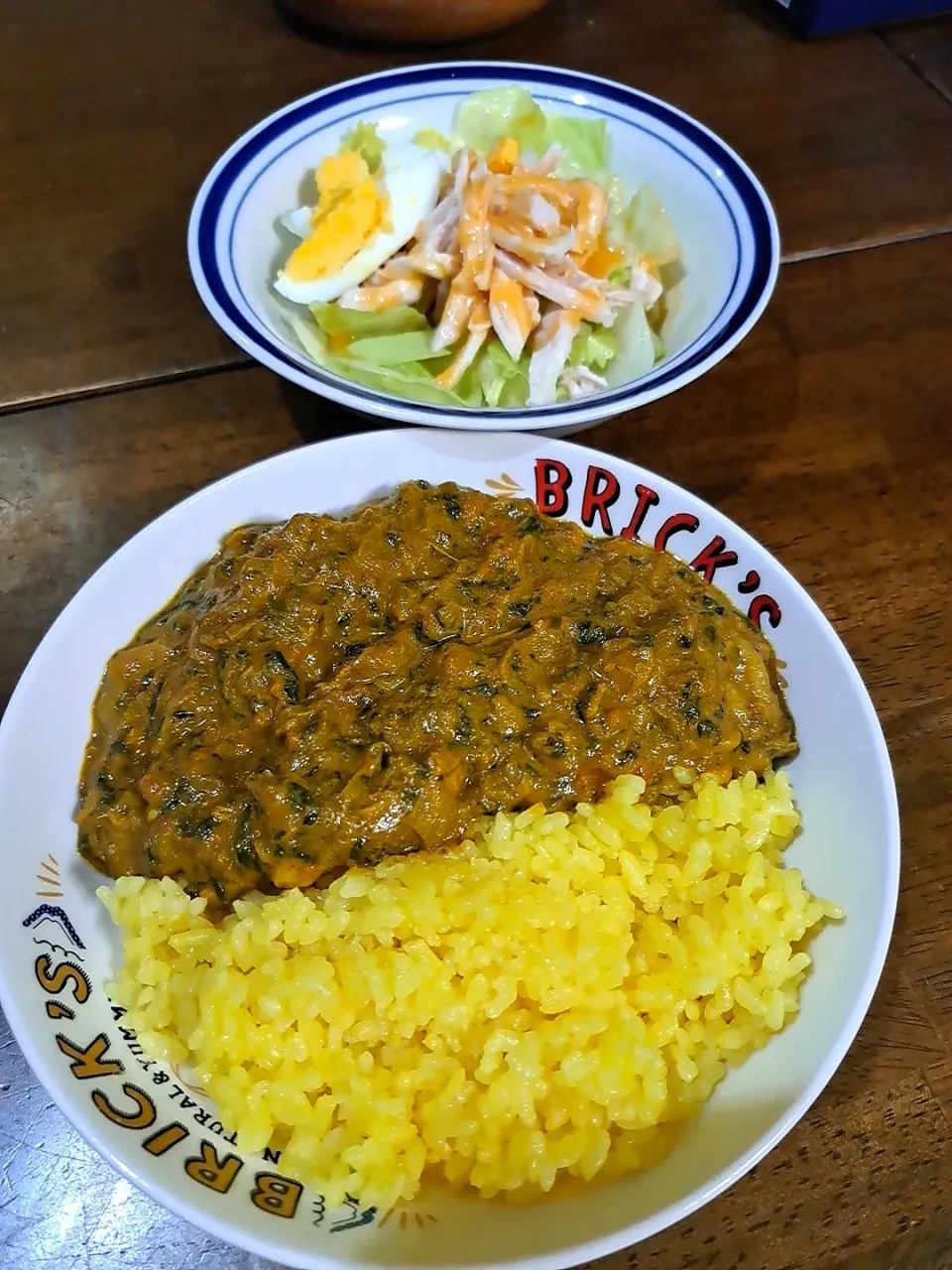 スパイスdeサグチキンカレー
サラダ|Riapple🍎さん