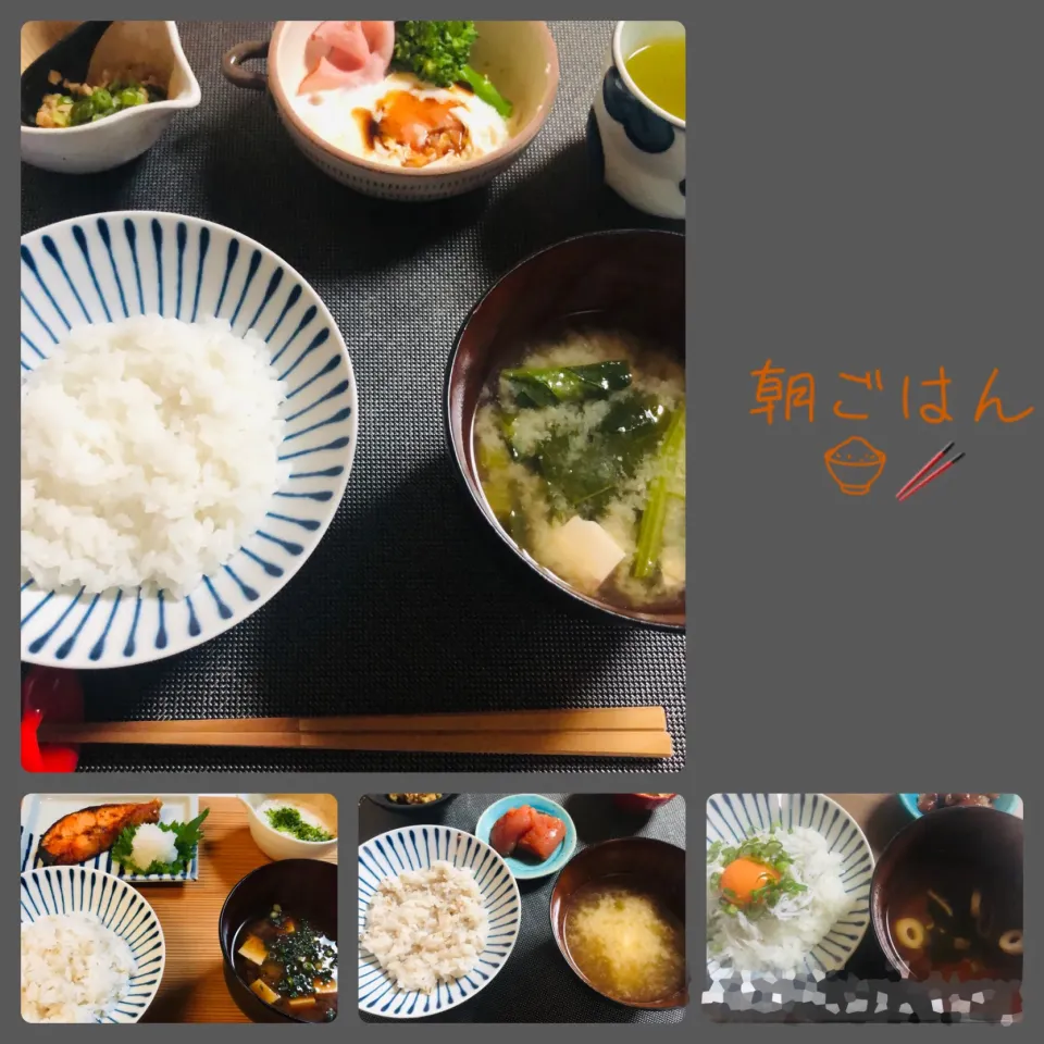 Snapdishの料理写真:朝ごはんいろいろ🍚🥢|ユミさん