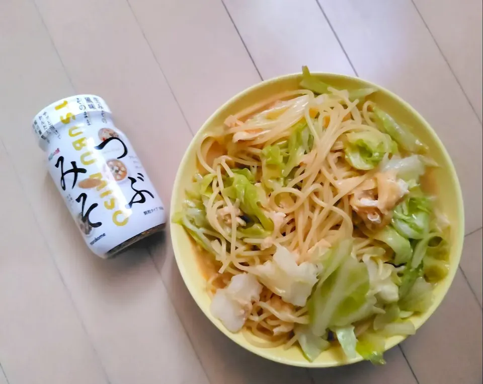 Snapdishの料理写真:春キャベツの味噌パスタ|ゆみさん