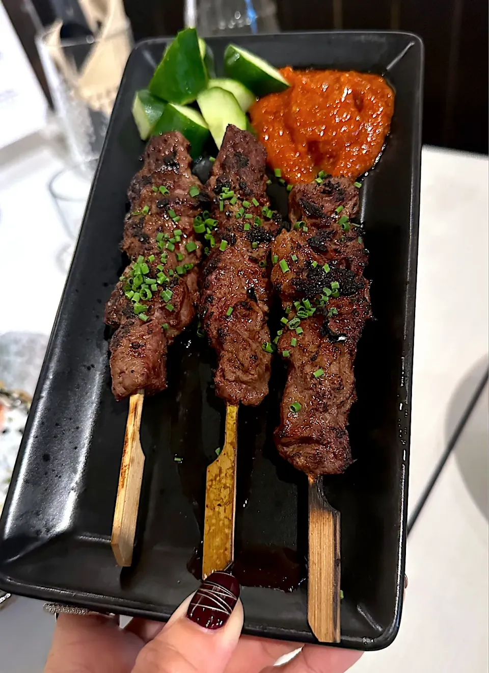 Snapdishの料理写真:Wagyu Beef Satay|sarahさん