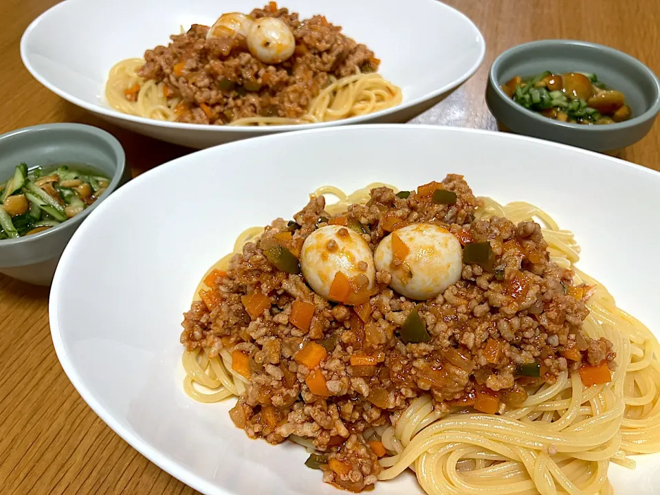 Snapdishの料理写真:＊具沢山ミートソーススパゲッティー🍝＊|＊抹茶＊さん