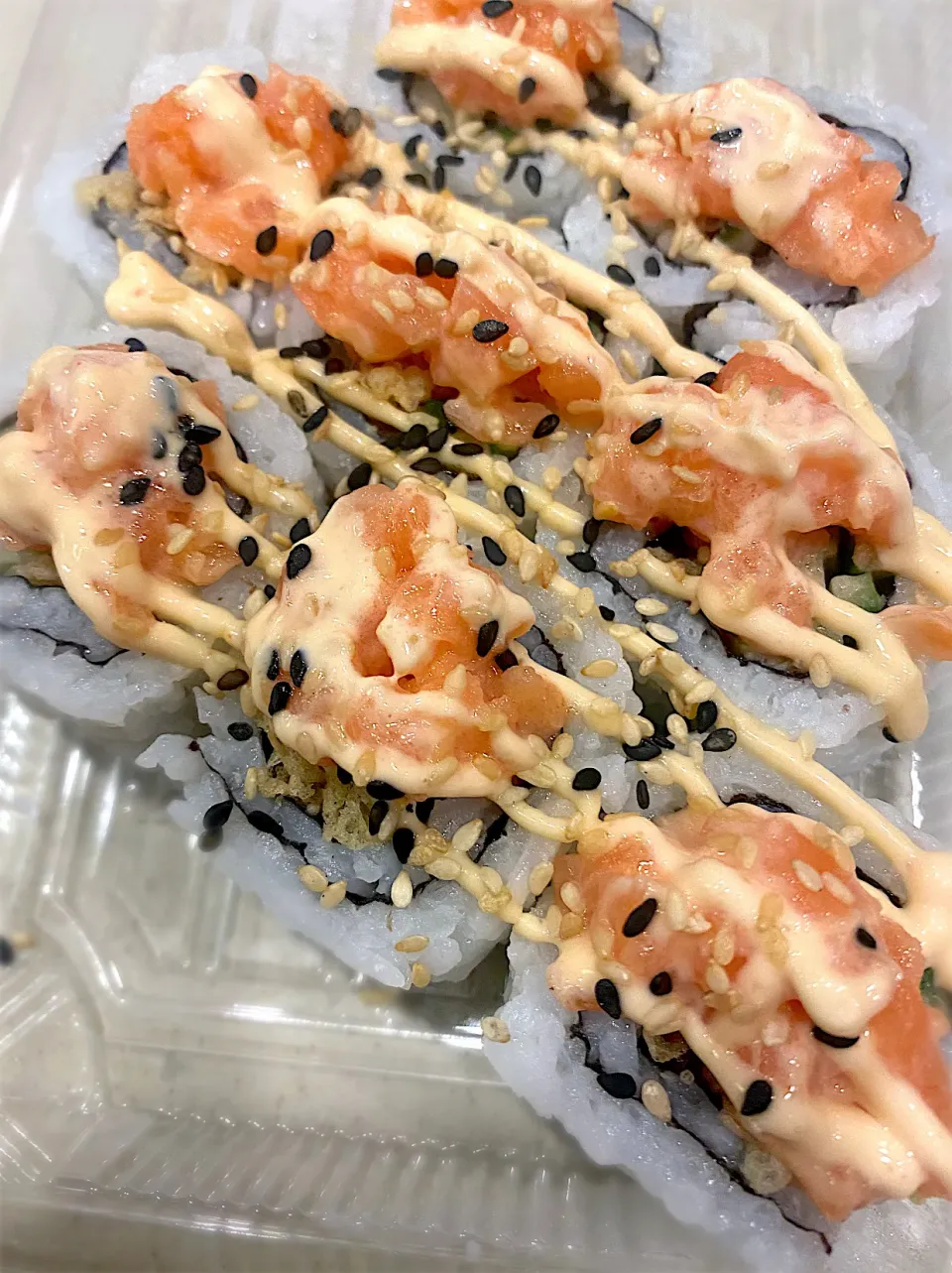 Spicy Mayo Salmon sushi 🍣|BentoFoxさん