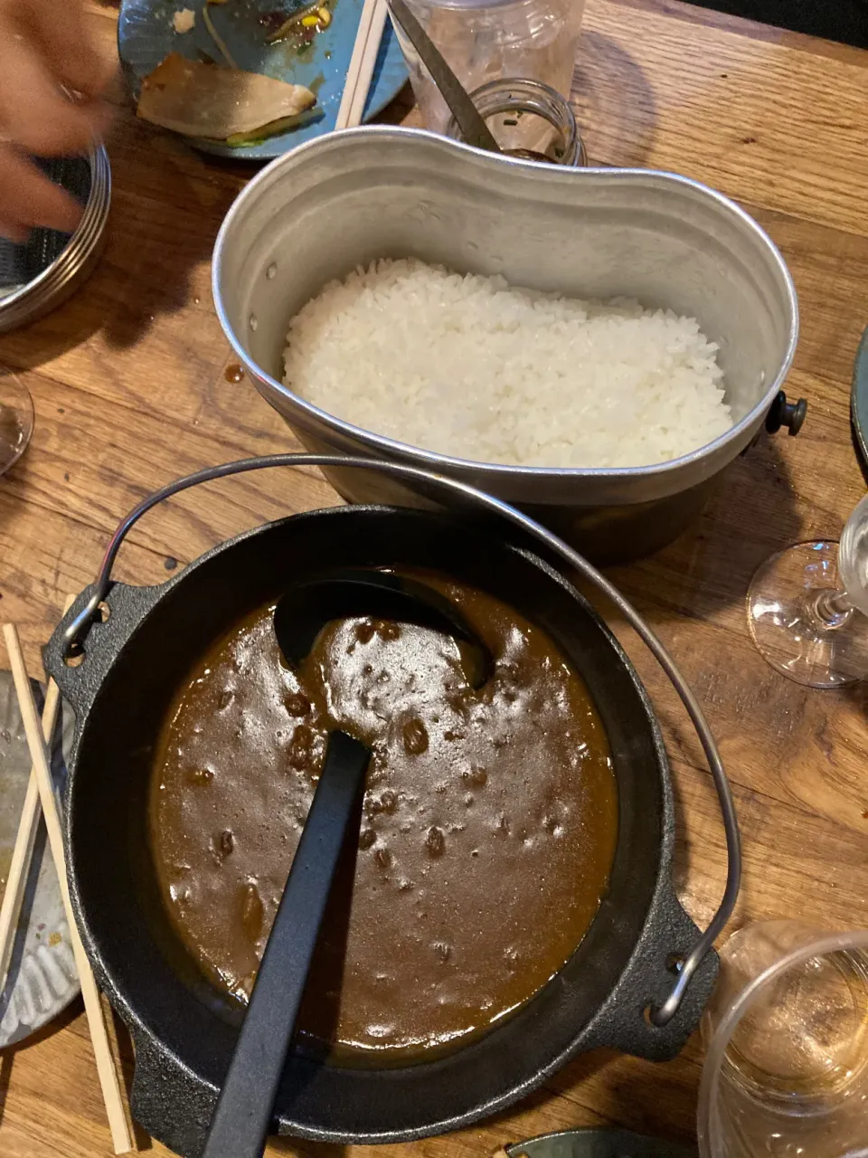 飯盒炊爨でカレー🍛|Kojiさん