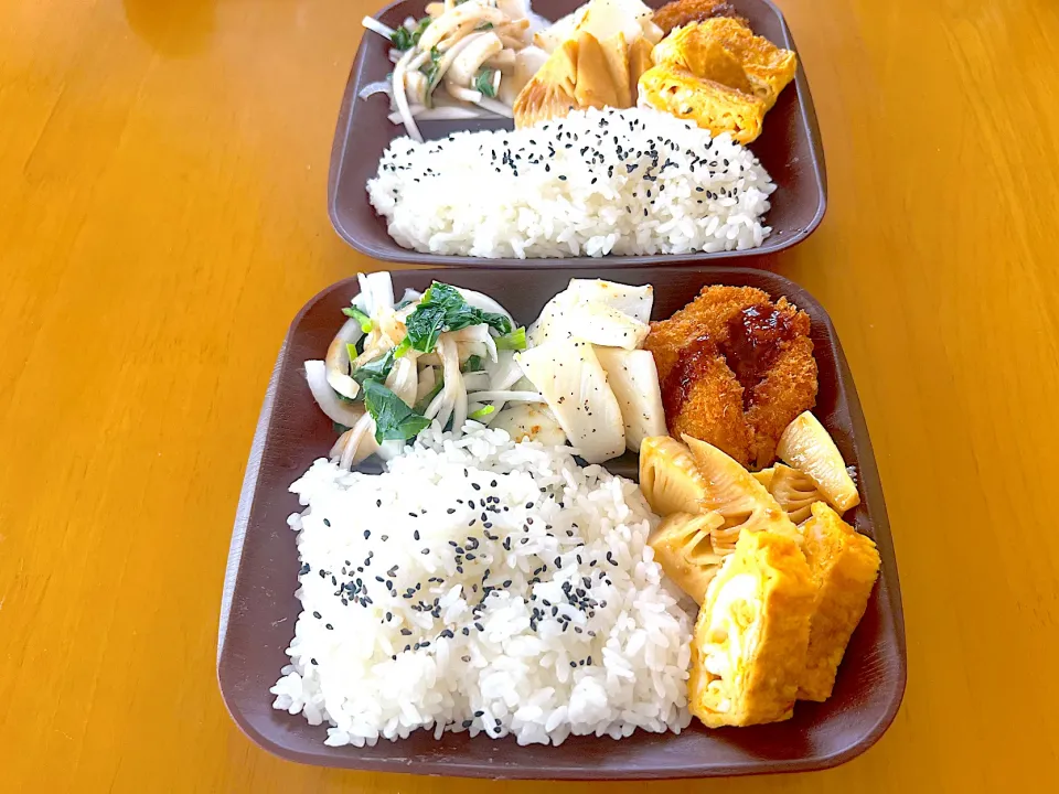 Snapdishの料理写真:先週のオッサンズ弁当|ケイトママさん